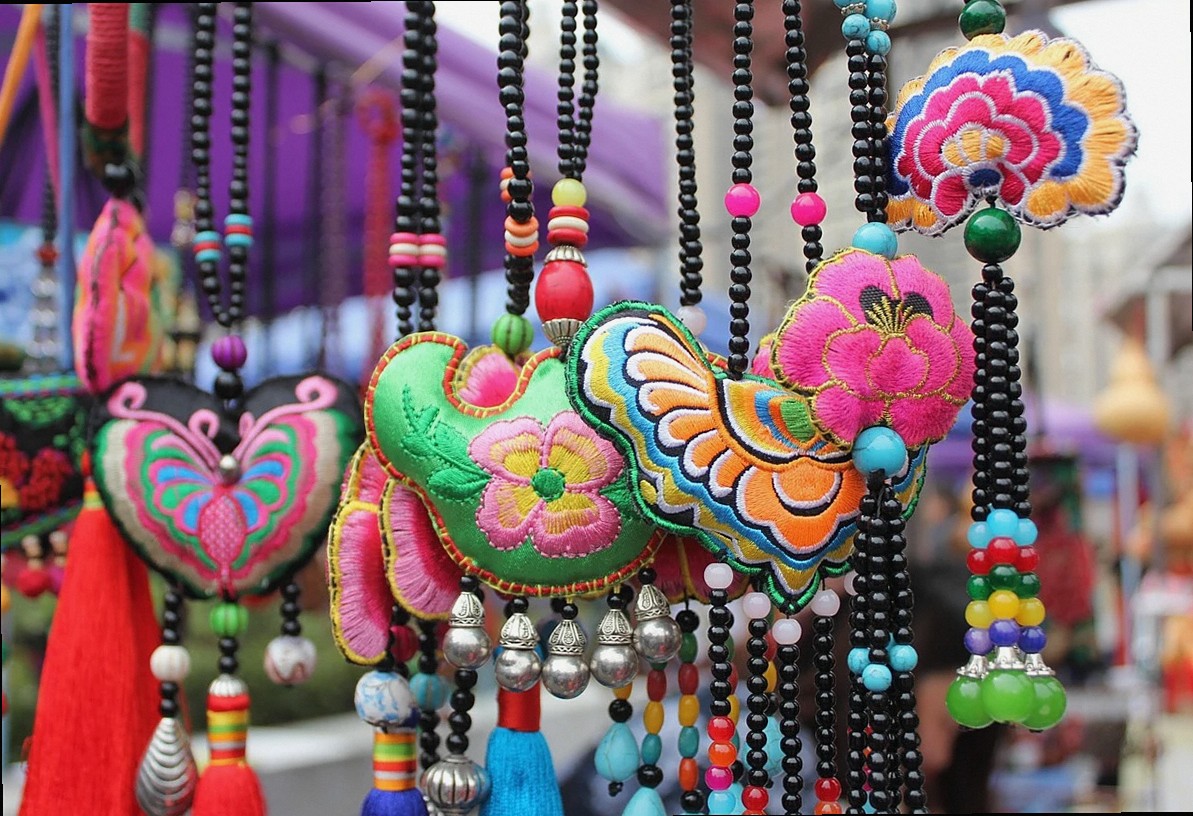 broderie de style chinois, accessoires, culture traditionnelle nationale, broderie